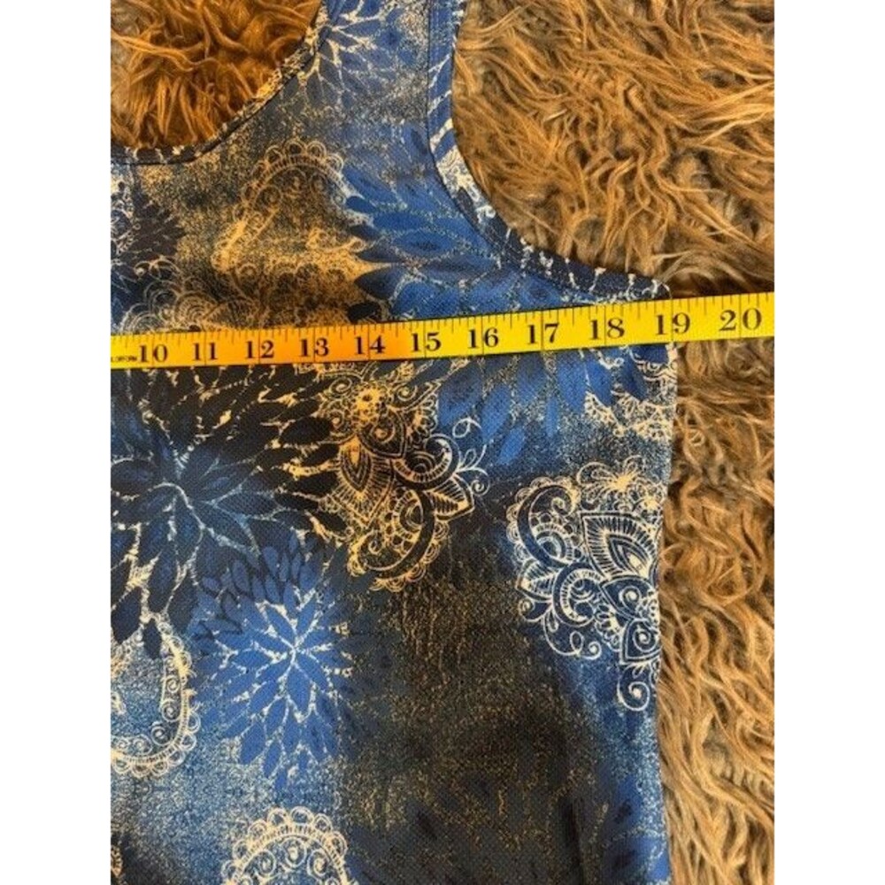 Penn‎ State Womens LRG Floral Paisley Sleeveless Tank Top Knights Apparel NEW - Picture 7 of 10